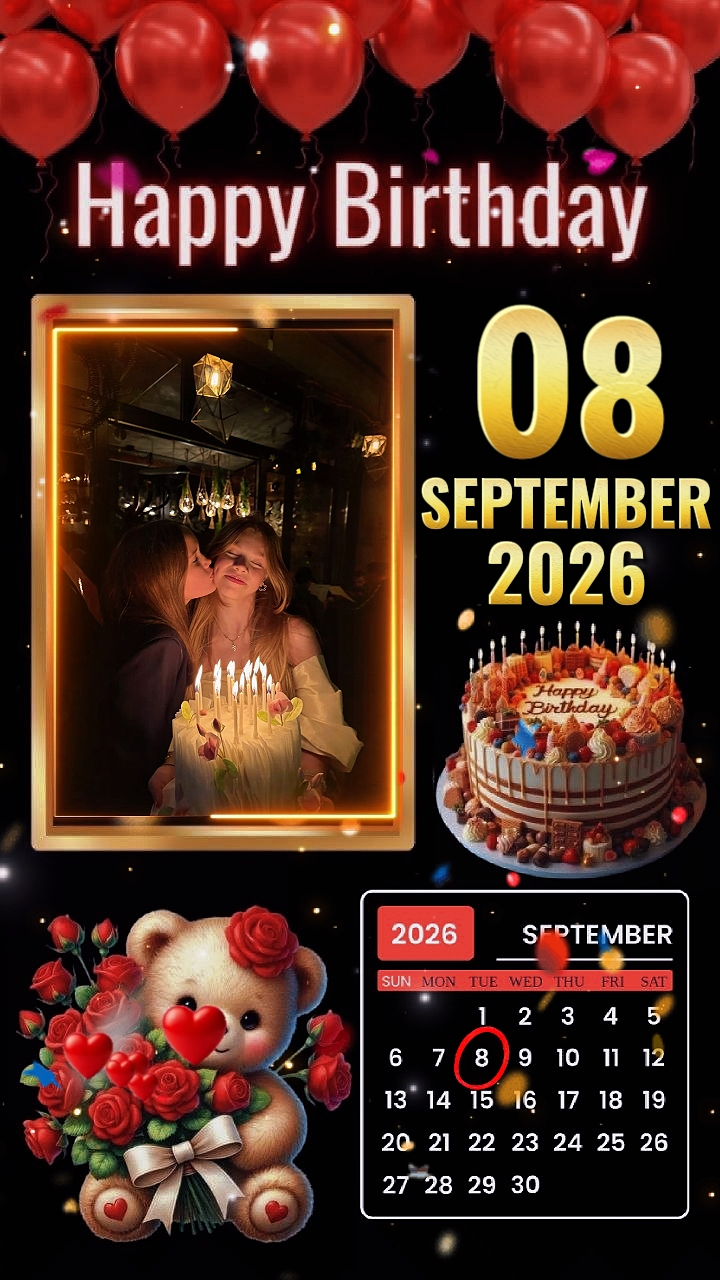 Birthday 8 Sept 2026