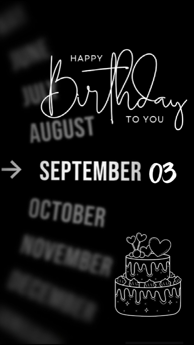 HBD FILHA 03 DE SETEMBRO