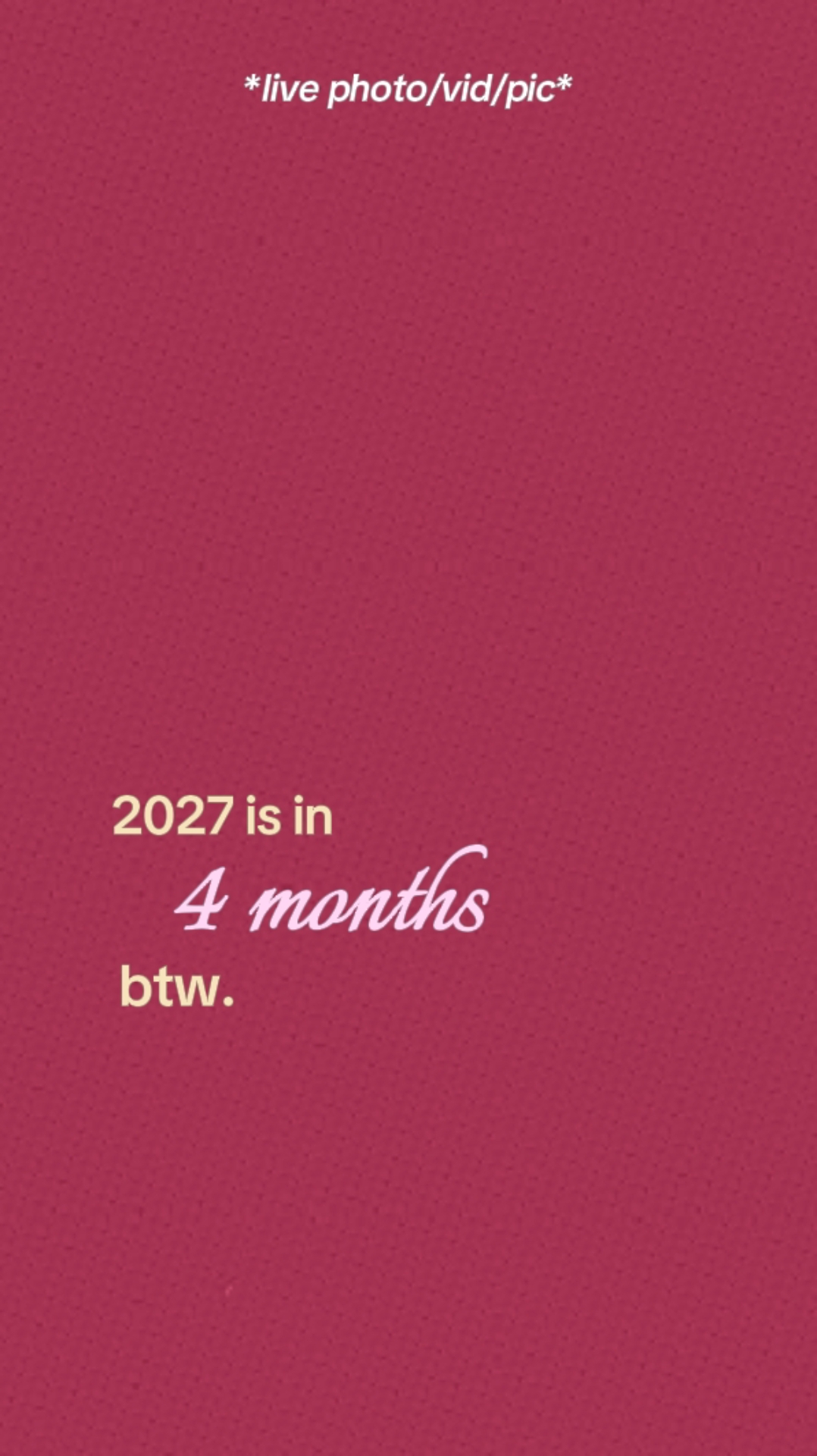2027 Em 4 Meses. 