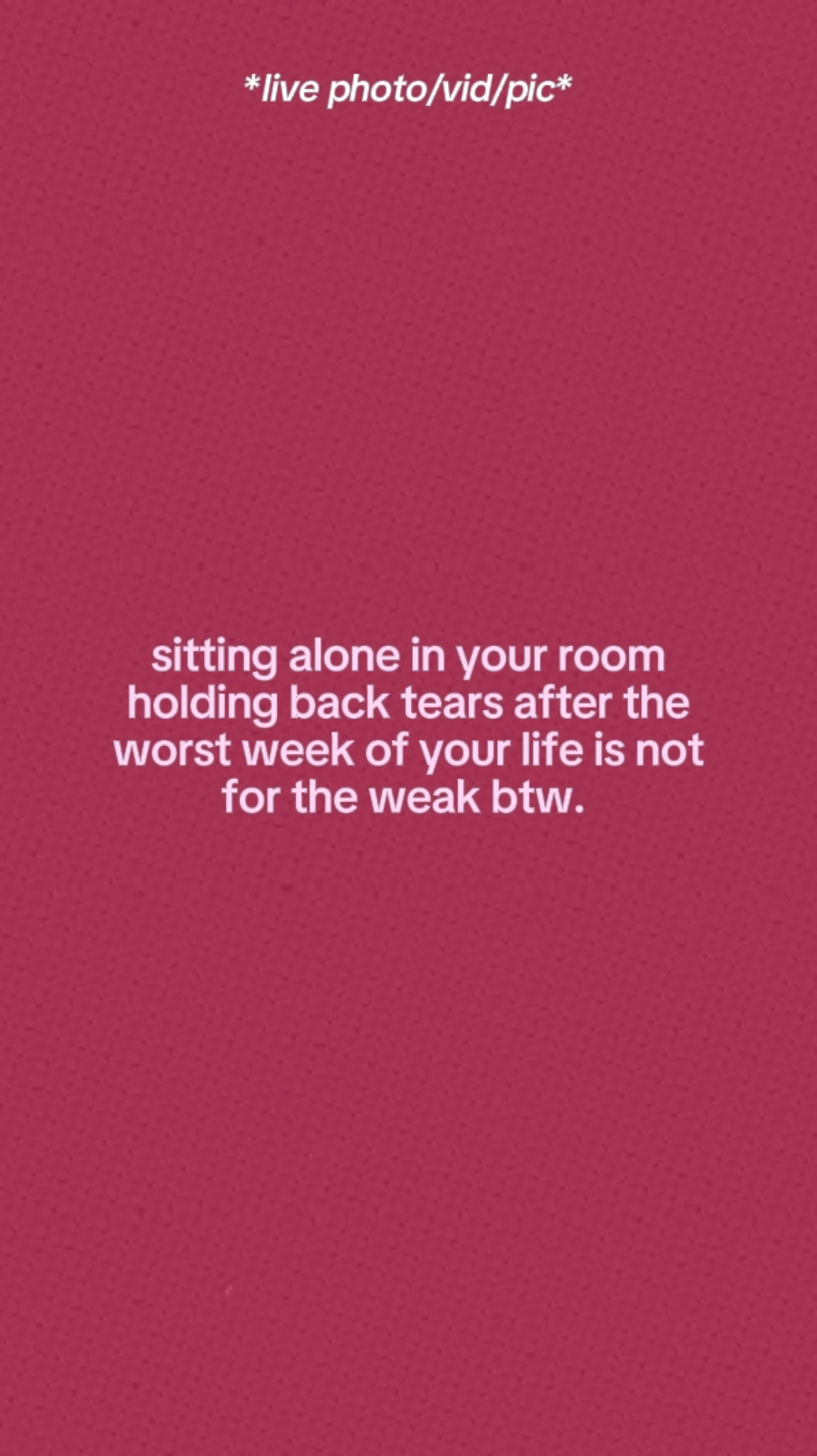 Sitting Alone. 