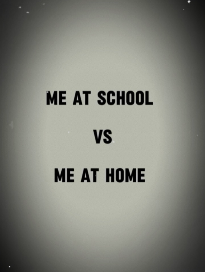 moi à la maison contre l'école