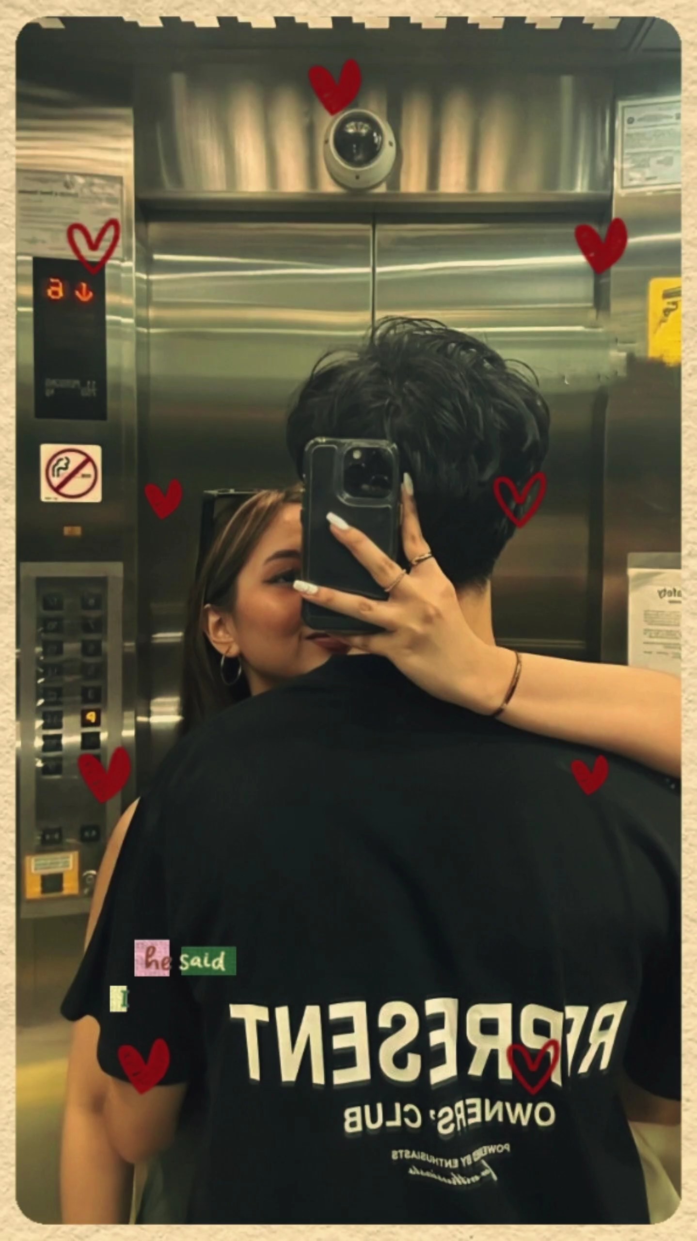 Foto recortada de pareja