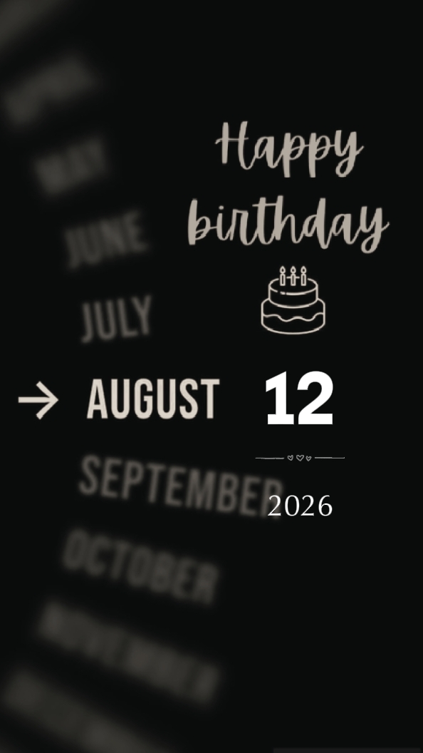 HBD 12 AOÛT 