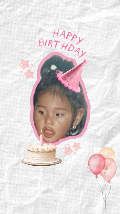 Lindo aniversário rosa