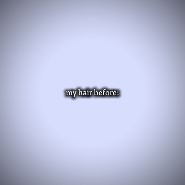 El cabello antes / ahora
