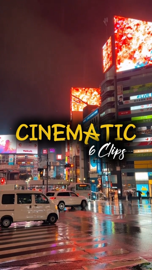 6 clipes cinematográficos 