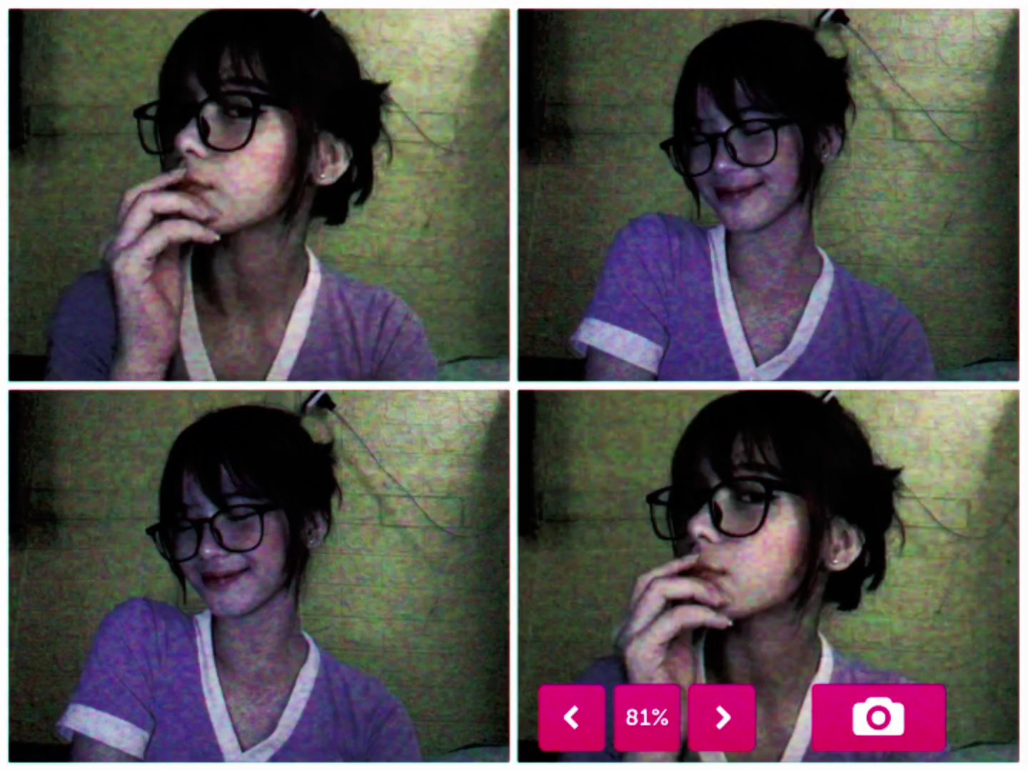 low-quality webcam