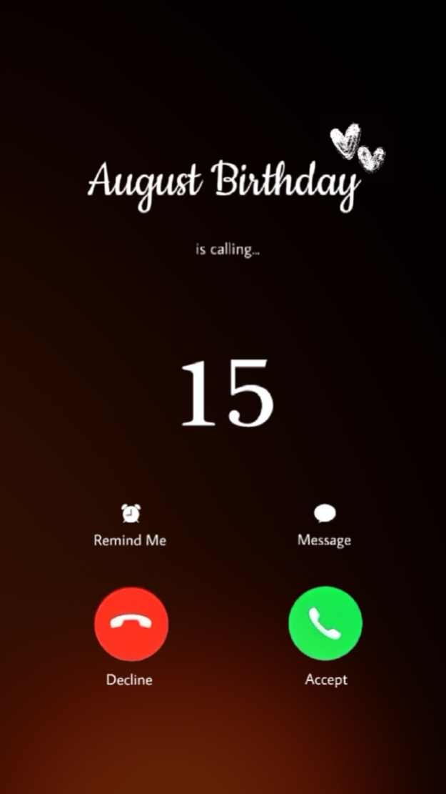 15 de agosto Aniversário 
