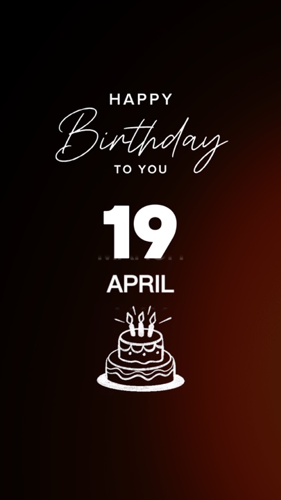 HBD 19 APRIL 2026