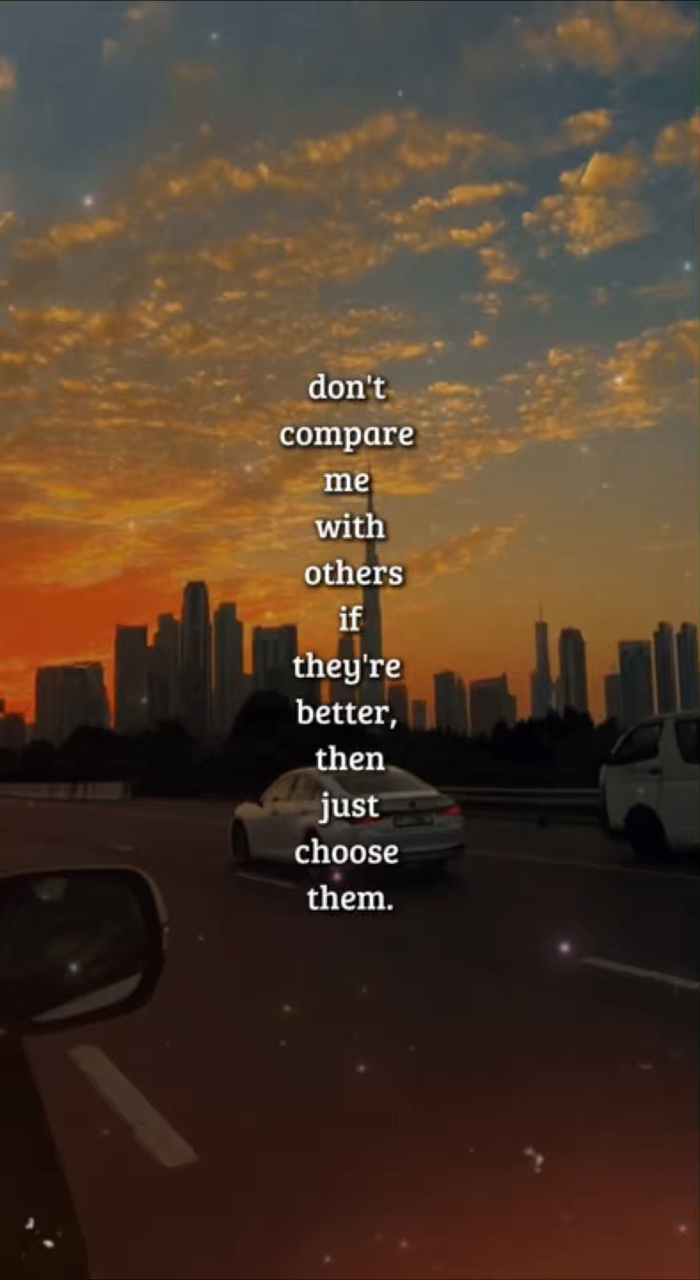 Não me compare