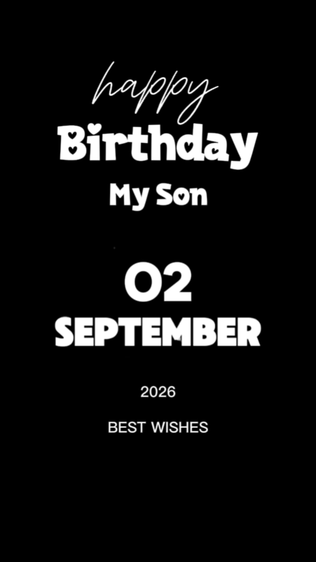 HBD Anakku 2 Septemb