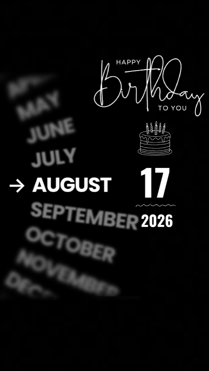 BDAY SON 17 AUGUST