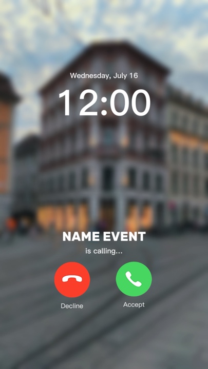 El evento está llamando