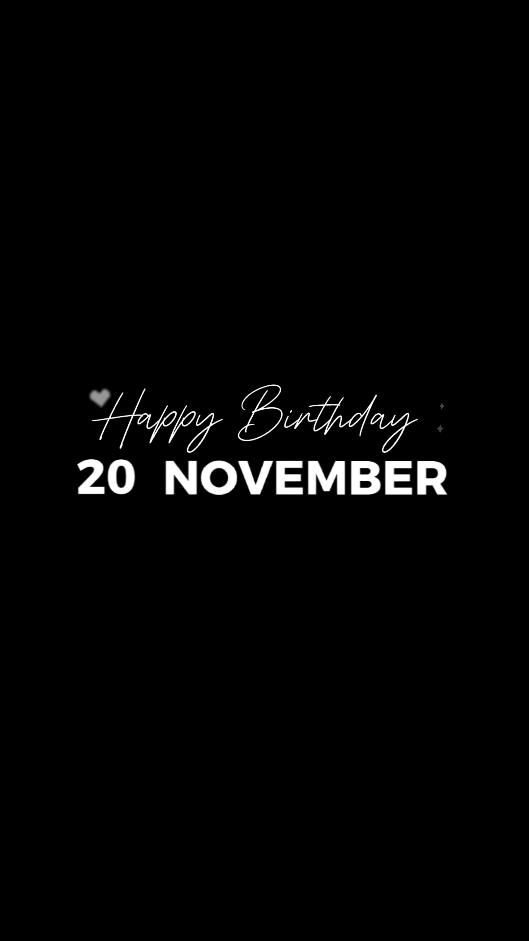 20 NOVEMBER BIRTHDAY