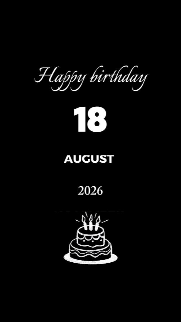 HBDY BABY 18 AUGUST