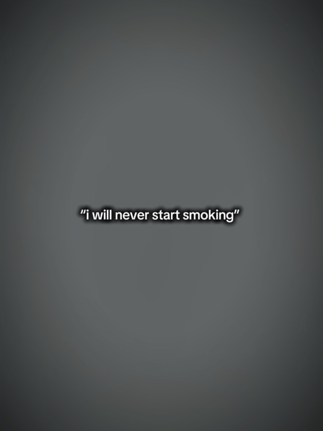 Nunca fumar 