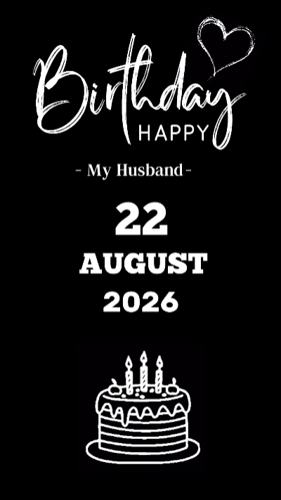 Aniversário meu marido