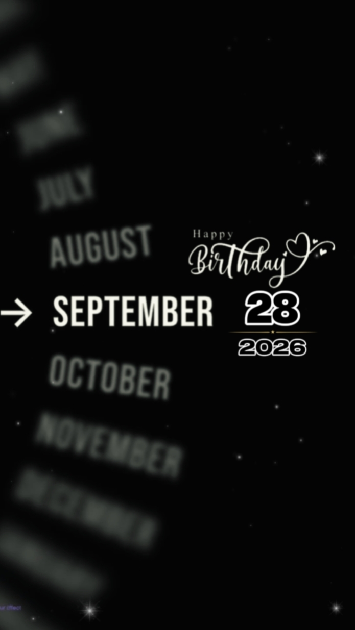 28 septembre Brthdy