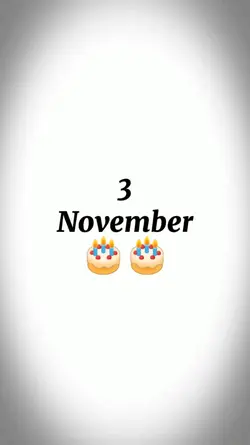 3 November ultah