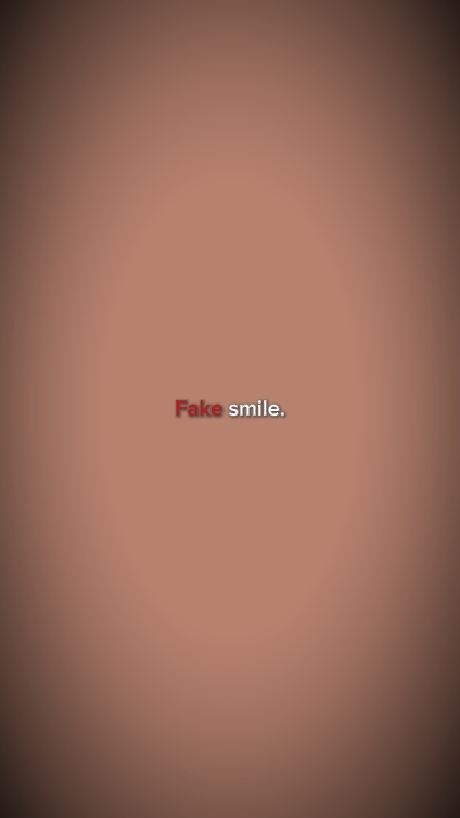 Sonrisa falsa.