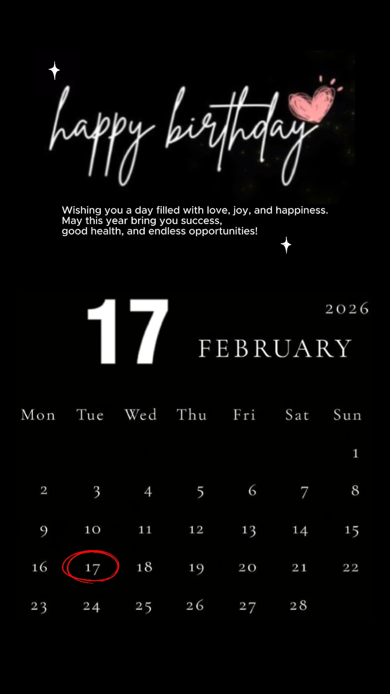 birthday 17 February