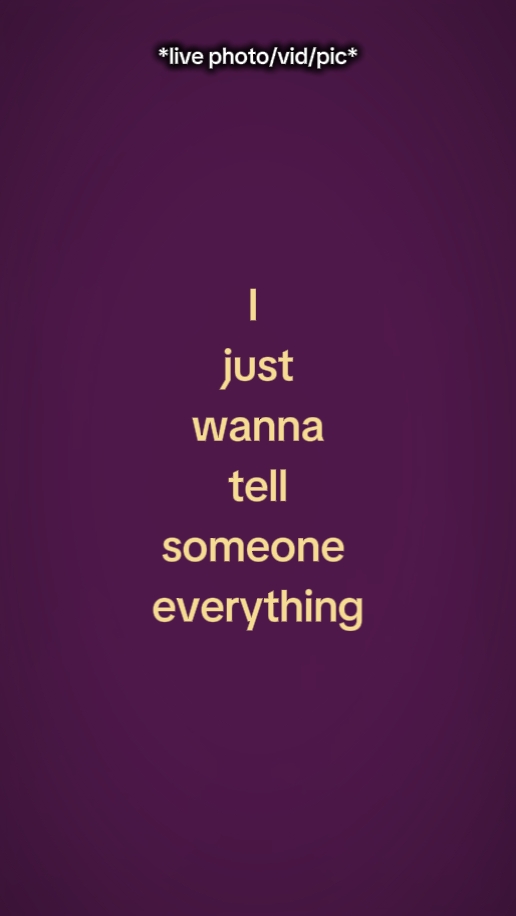 Ich will dir nur sagen