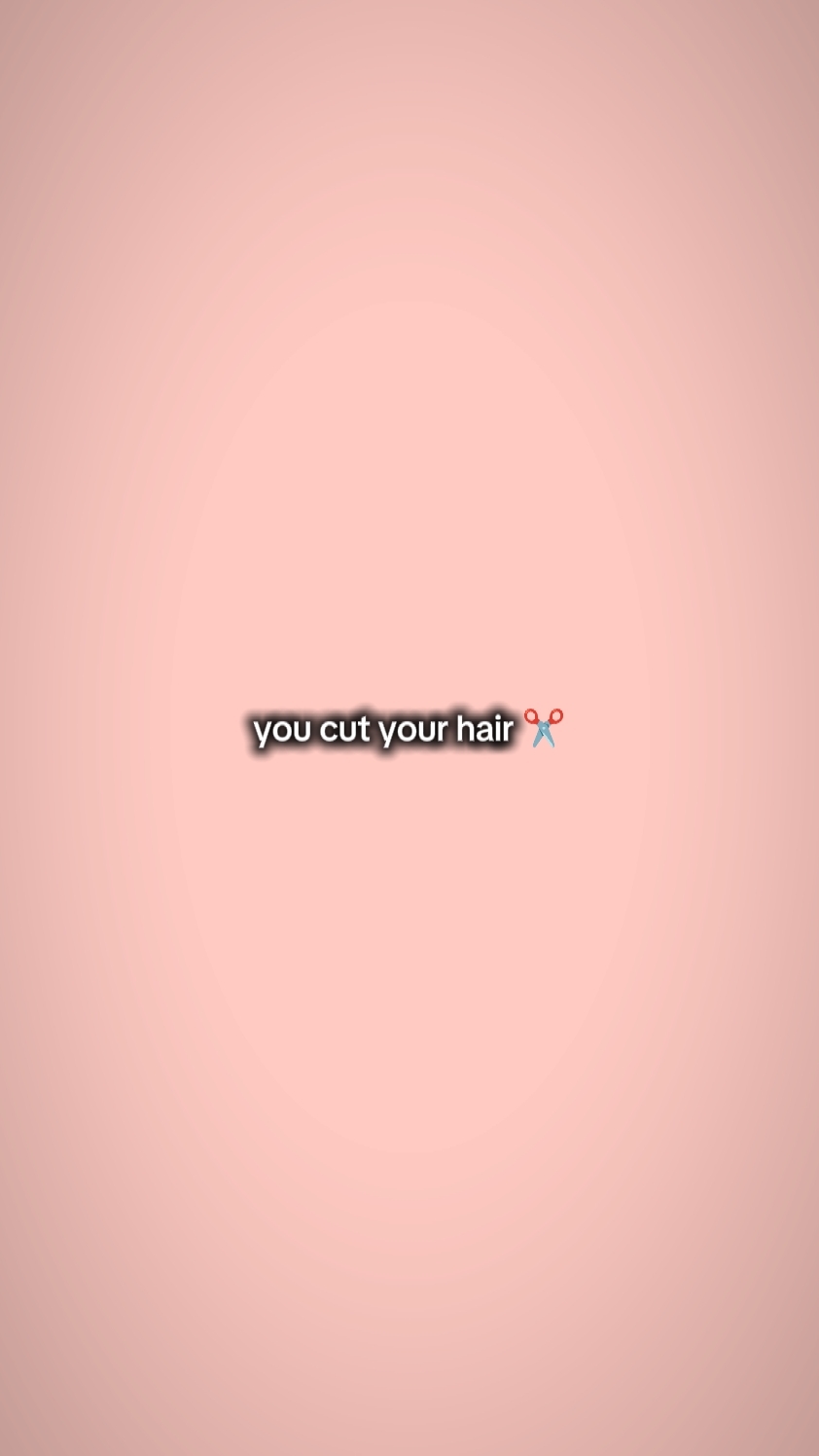 you cut your hair