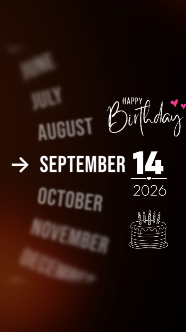 BIRTHDAY 14 SPTEMBER