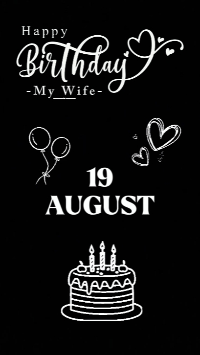 ANIVERSÁRIO ESPOSA 19 DE AGOSTO