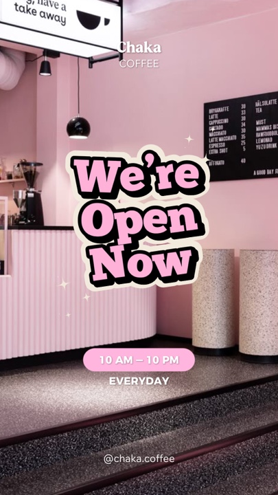 Estamos Abiertos Ahora Rosa