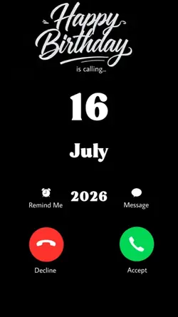 BDAY CALL 16 JULY