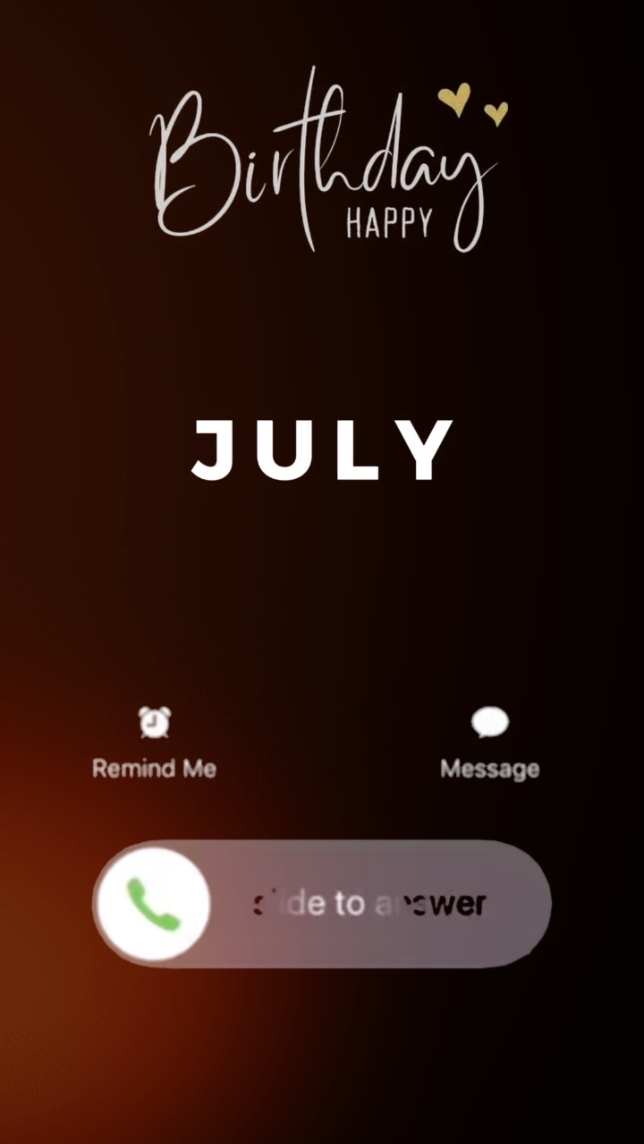 JULY BIRTHDAY