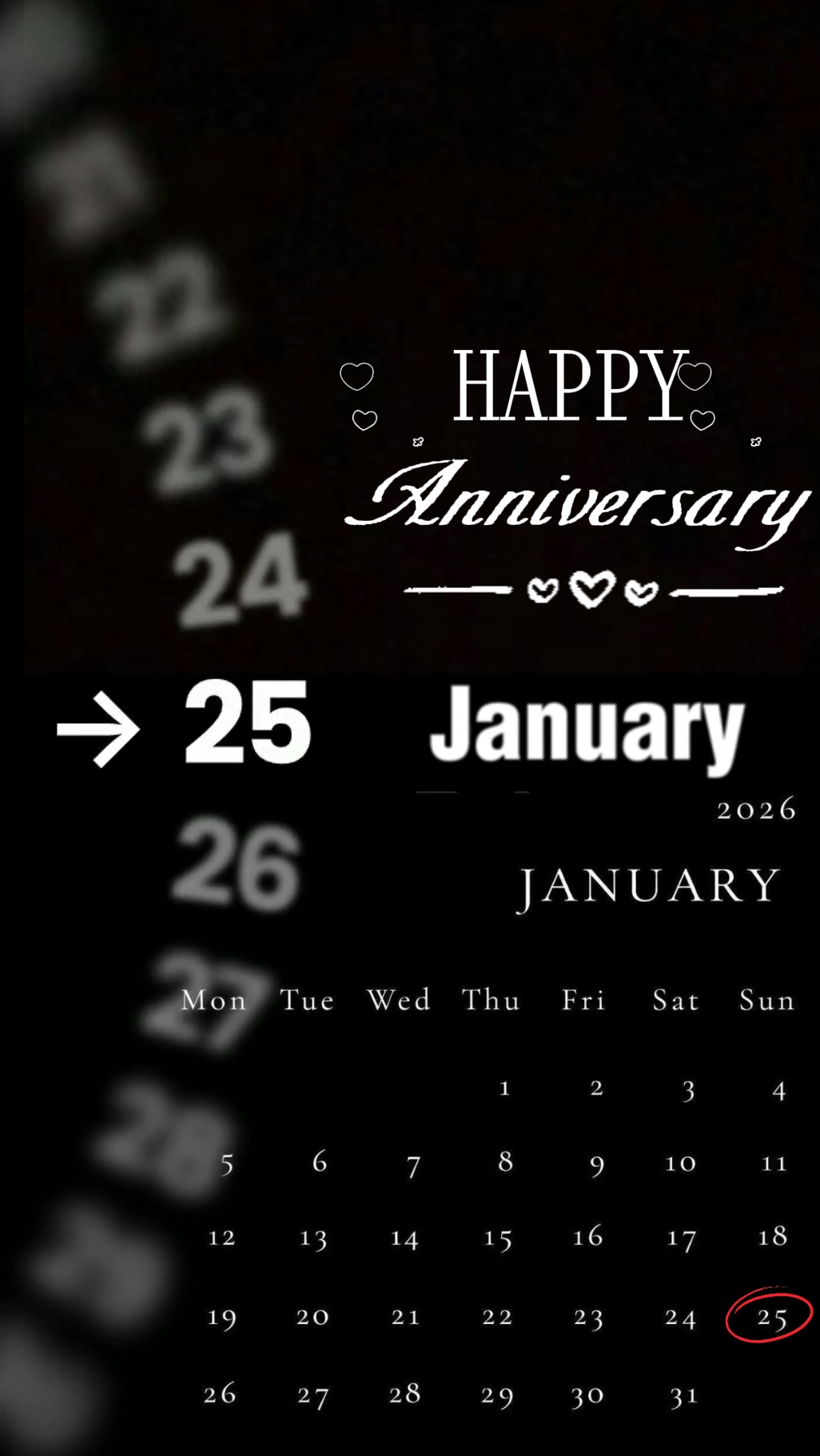 ANNIV 25 JANUARY