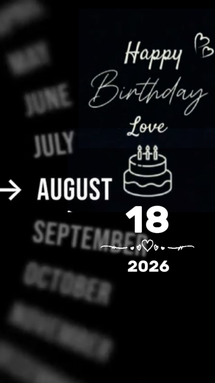 HBD 18 AUGUST 2026