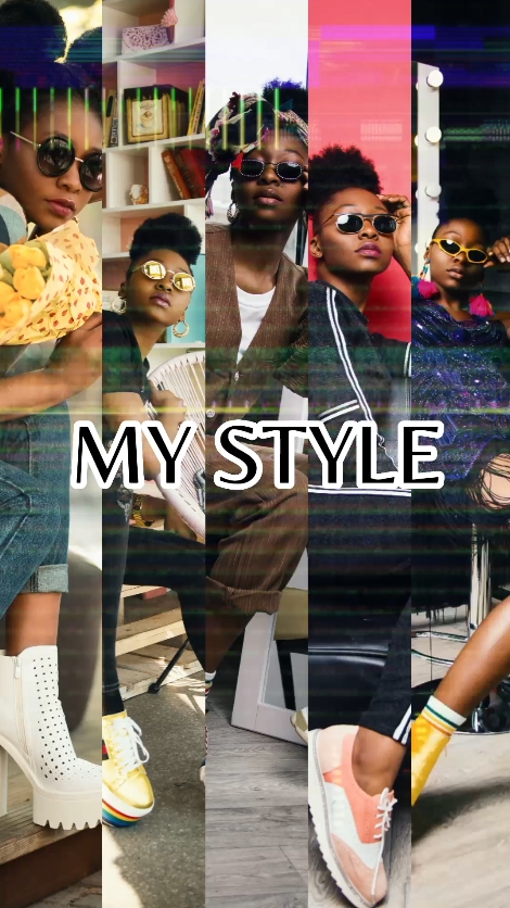 L'affichage du produit de lunettes de soleil bat le match avec le style TikTok