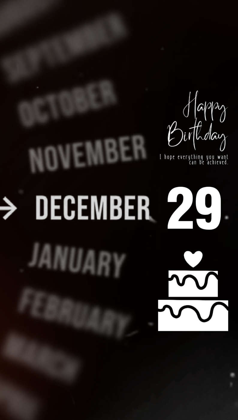 Birthday 29 december