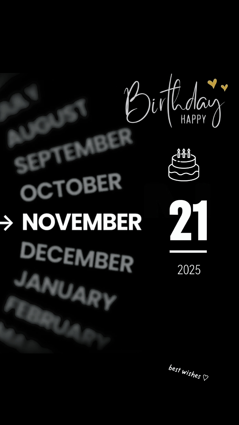 Birthday 21 November