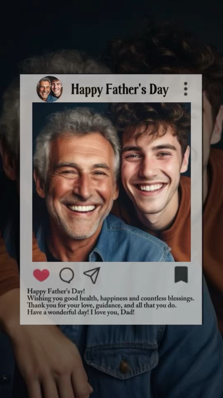 Feliz papá del padre