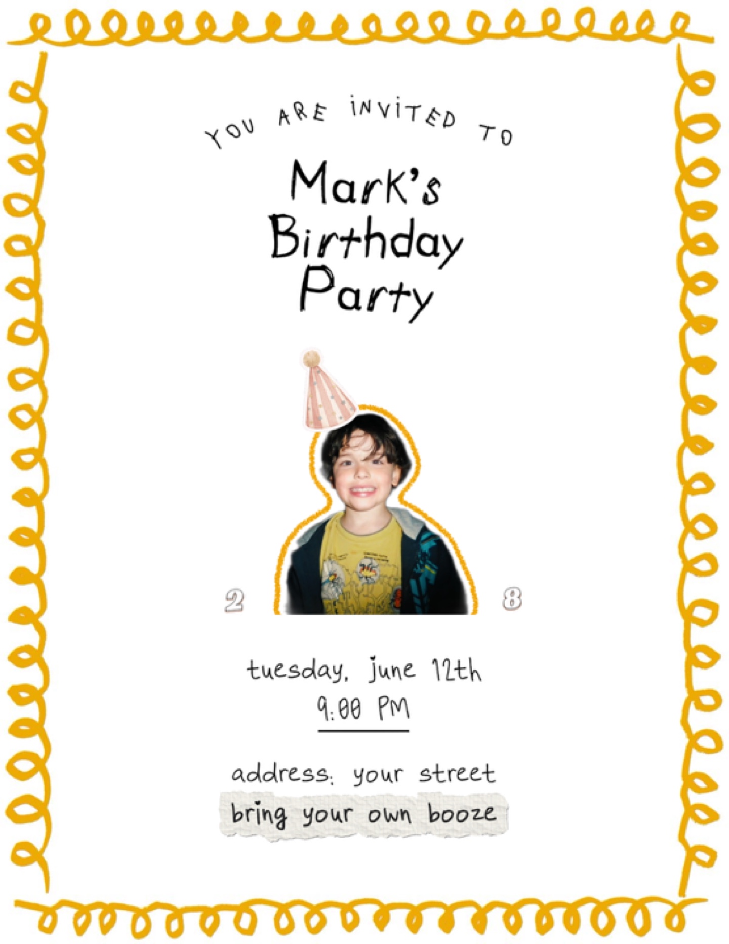birthday invitation