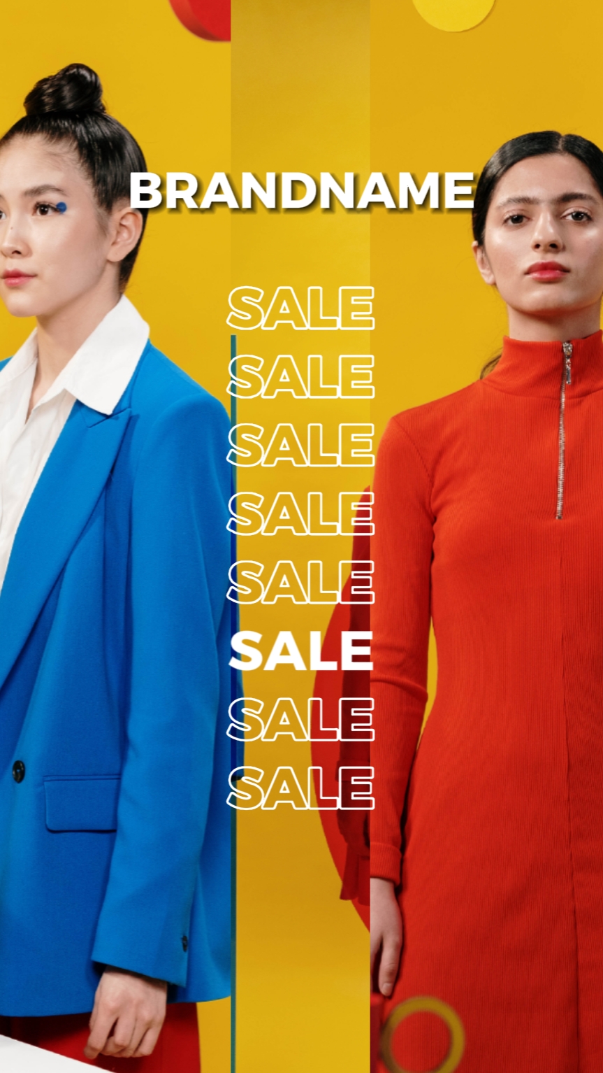 Discount Clothing Products Display In TikTok Style 