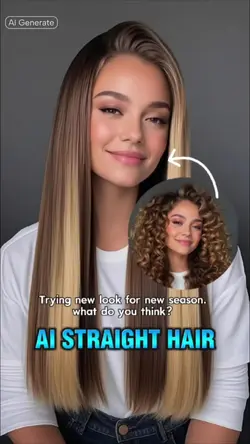 AI straight hair