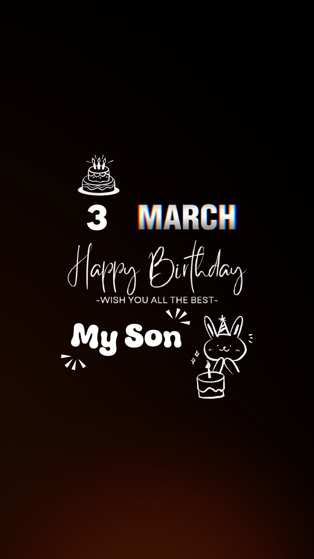 Anniversaire 3 mars fils