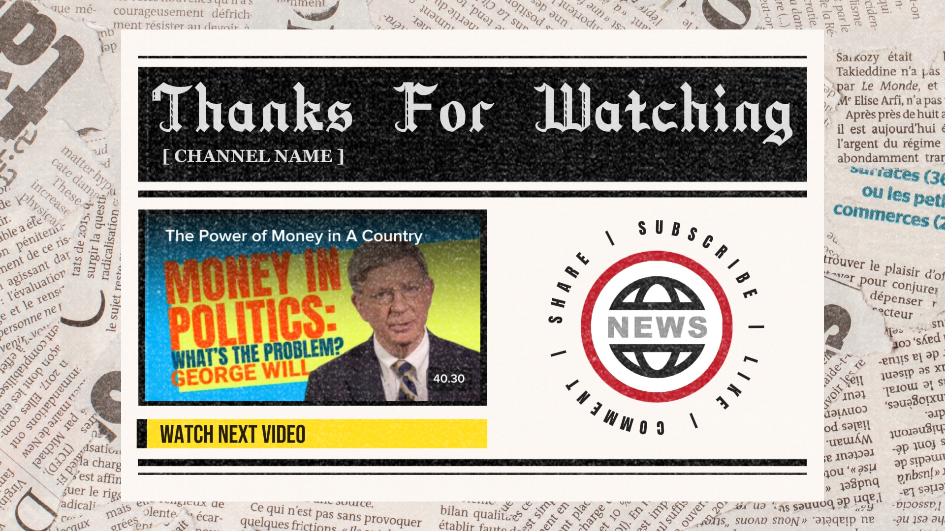 News Outro Video