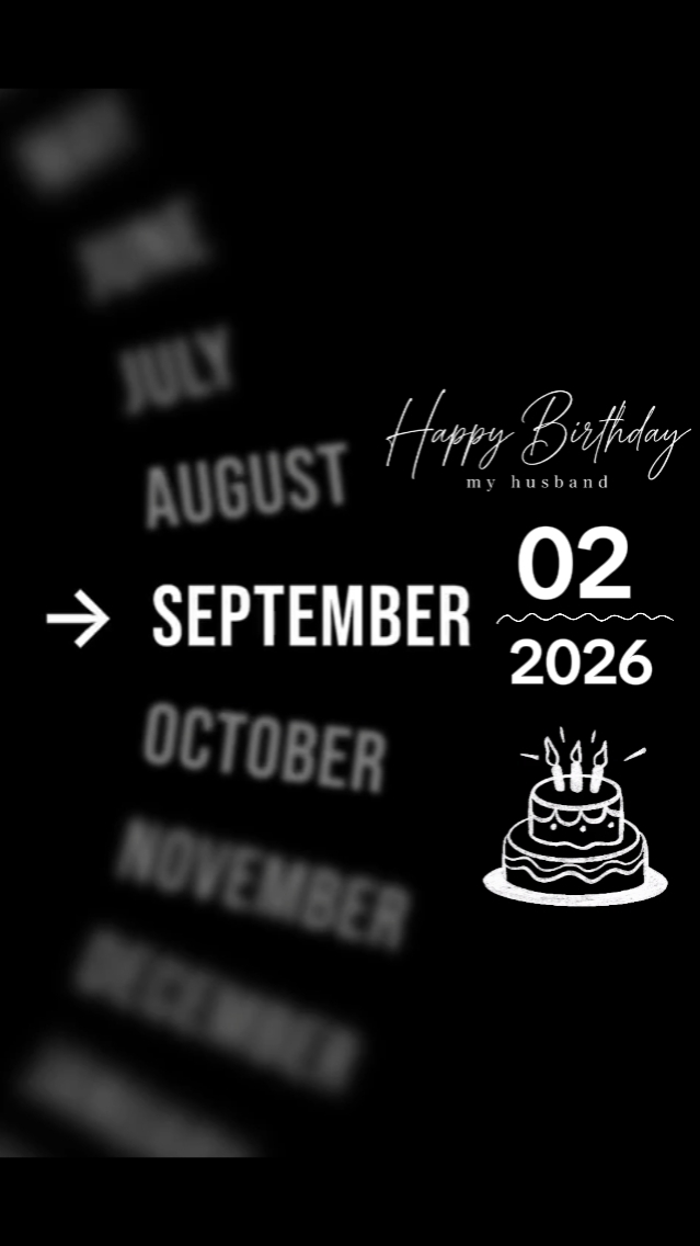 HBD HUSBAND 2 SEPTEM