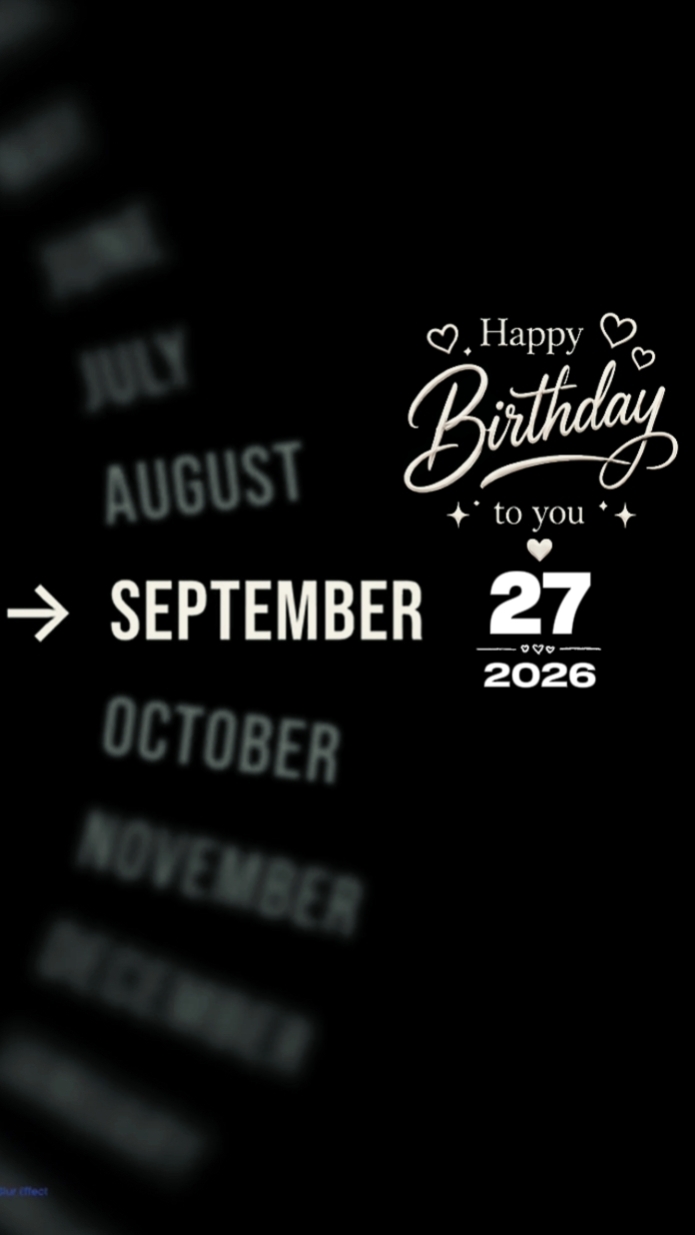 27 September Brthdy