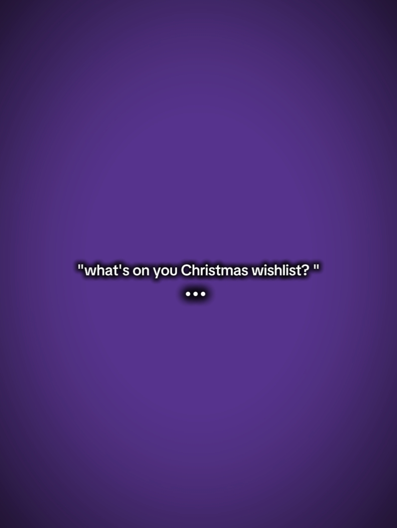 Christmas wishlist