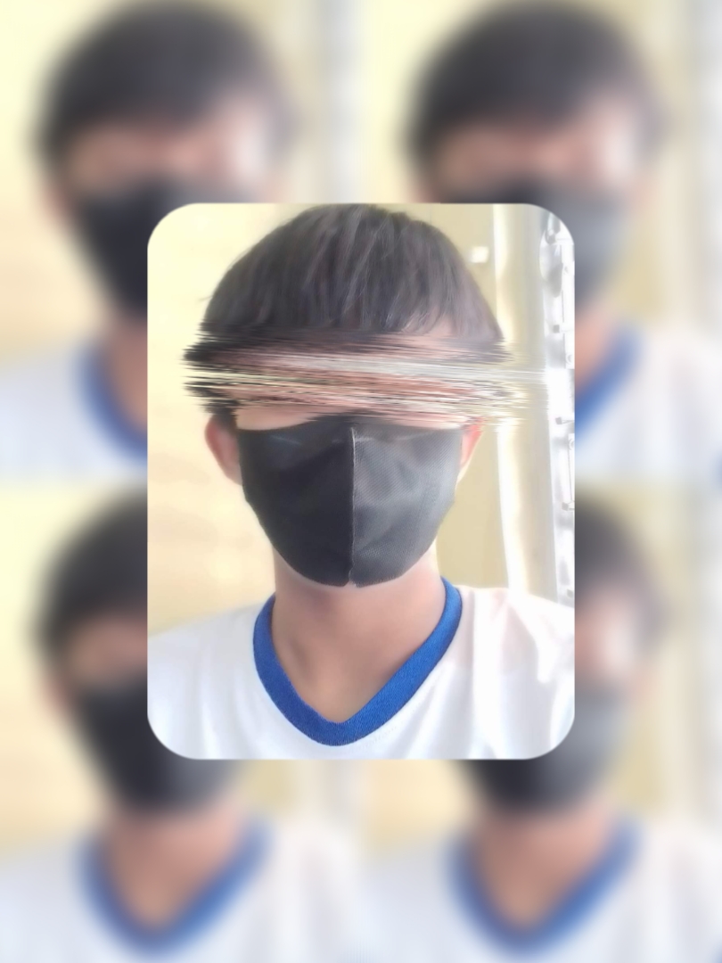 wajah blur 