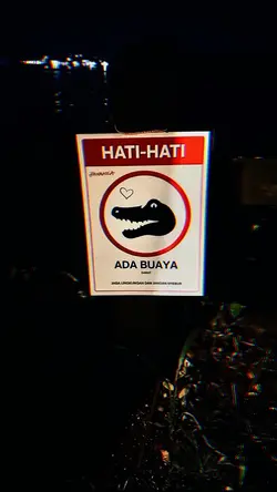 hati hati ada buaya