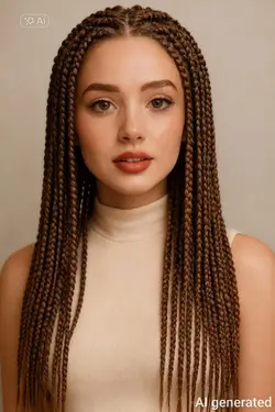 box braids effect