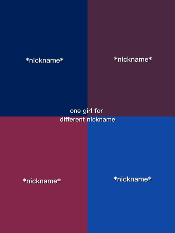 surnom différent